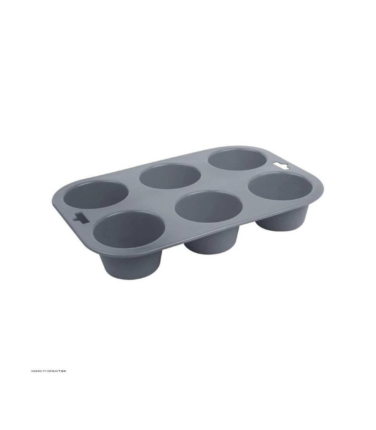 PLAQUE FLEXIBLE EN SILICONE 6 MUFFINS dans MOULES PATISSERIES