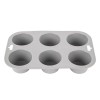 PLAQUE FLEXIBLE EN SILICONE 6 MUFFINS dans MOULES PATISSERIES