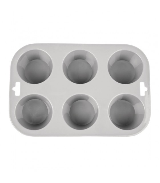 PLAQUE FLEXIBLE EN SILICONE 6 MUFFINS dans MOULES PATISSERIES