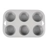 PLAQUE FLEXIBLE EN SILICONE 6 MUFFINS dans MOULES PATISSERIES