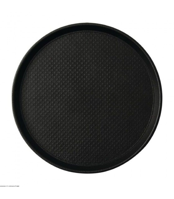 EOL  PLATEAU ANTIDERAPANT BLACKLINE ROND 310MM NOIR ROLTEX dans PRESENTATION DE COMPTOIR