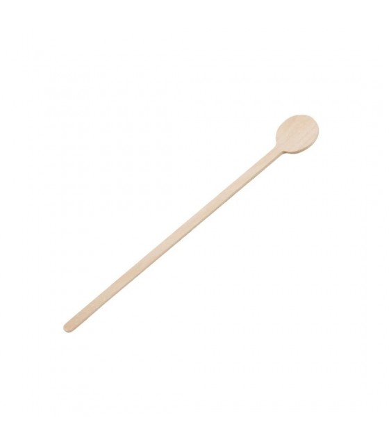 AGITATEURS A COCKTAIL BIODEGRADABLES EN BOIS 150MM 100 PIECES dans EMBALLAGE EN BOIS