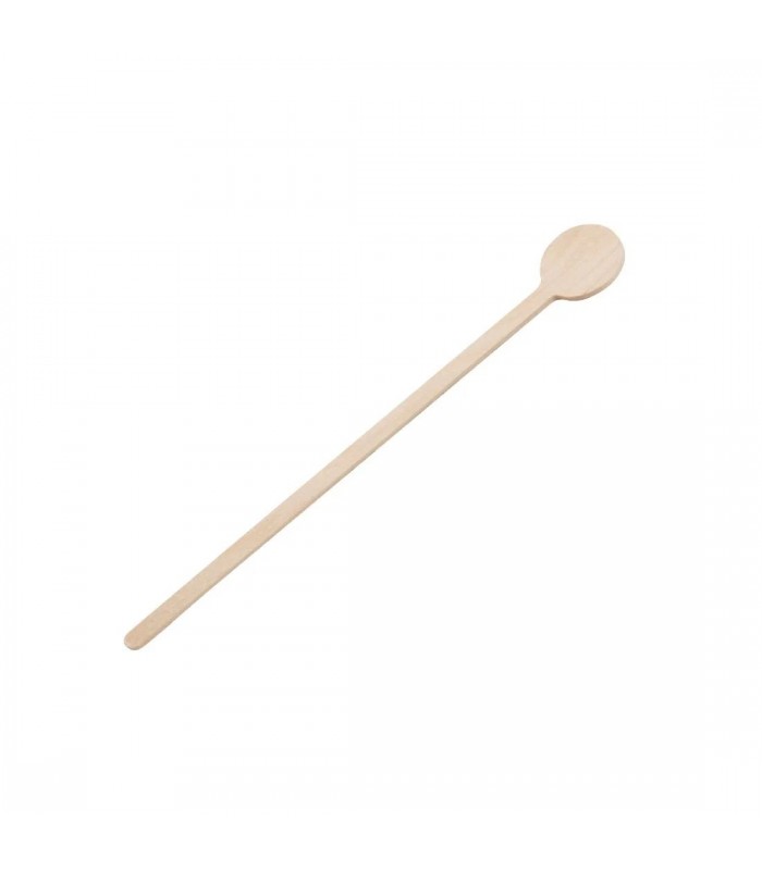 AGITATEURS A COCKTAIL BIODEGRADABLES EN BOIS 150MM 100 PIECES dans EMBALLAGE EN BOIS