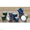 MUG EN ACIER EMAILLE BLEU ET NOIR 350ML 6 PIECES dans ACIER EMAILLE