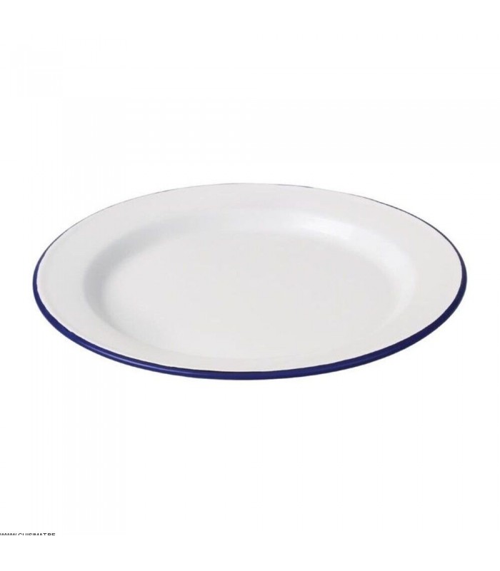 ASSIETTE PLATE EMAILLE Ø300MM 6 PIECES dans ACIER EMAILLE