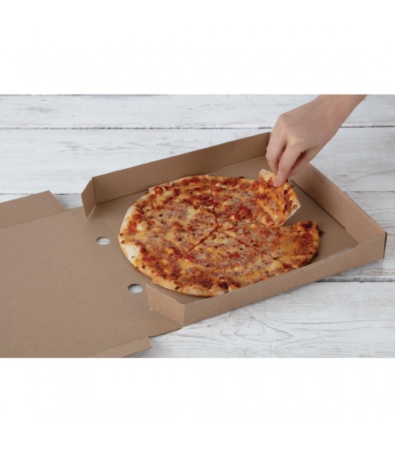 BOITE A PIZZA KRAFT 300MM 100 PIECES dans EMBALLAGE EN CARTON ET PAPIER