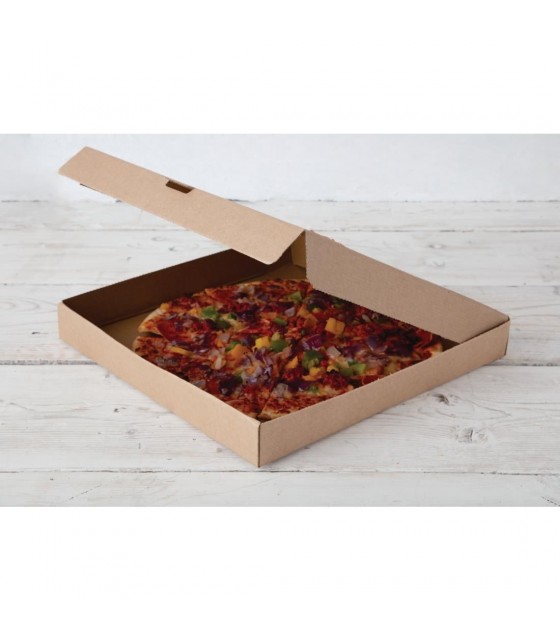 BOITE A PIZZA KRAFT 350MM 50 PIECES dans EMBALLAGE EN CARTON ET PAPIER