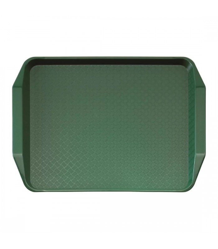 PLATEAU RECTANGULAIRE VERT 43CM AVEC POIGNEES EN POLYPROPYLENE FAST FOOD CAMBRO dans PRESENTATION DE COMPTOIR