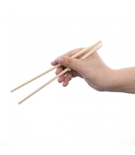 BAGUETTE EN BAMBOU CHOPSTICKS 210MM 100 PIECES dans EMBALLAGE EN BOIS