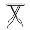 TABLE HAUTE BORD NOIR Ø 85CM ARDENNES MANGE DEBOUT dans TABLE HAUTE