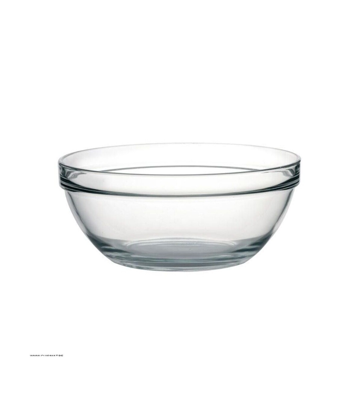 Saladier en verre trempé transparent Ø 26 cm
