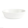 PLAT A GRATIN OVALE EN PORCELAINE BLANCHE 6 PIECES OLYMPIA dans OLYMPIA