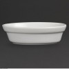 PLAT A GRATIN OVALE EN PORCELAINE BLANCHE 6 PIECES OLYMPIA dans OLYMPIA