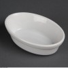 PLAT A GRATIN OVALE EN PORCELAINE BLANCHE 6 PIECES OLYMPIA dans OLYMPIA