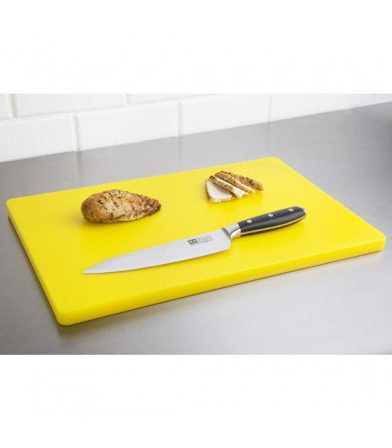 PLANCHE A DECOUPER 20MM 45*30CM JAUNE HYGIPLAS dans PLANCHES A DECOUPER