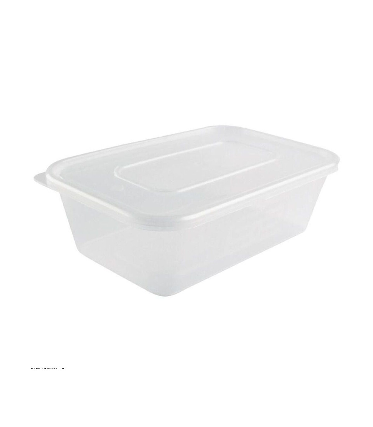 BAC PLASTIQUE + COUVERCLE POUR MICRO-ONDES 650ML PAR 250 PIECES CUISIMAT dans EMBALLAGE EN PLASTIQUE