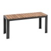 BANCS EN ACIER ET ACACIA 100CM LOT DE 2 dans CHAISES