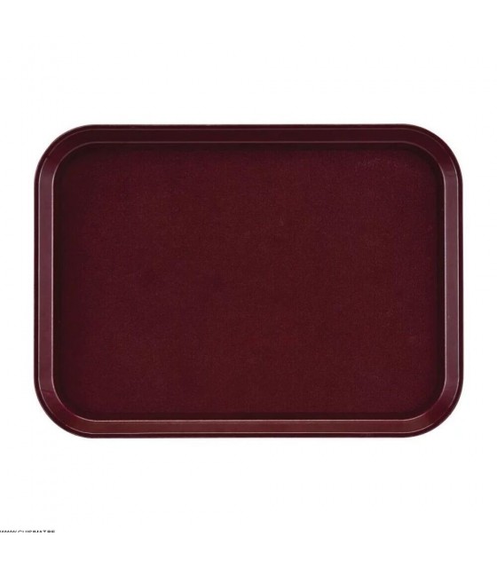 PLATEAU BORDEAUX 35CM RECTANGULAIRE ANTIDERAPANT EN FIBRE DE VERRE EPICTREAD CAMBRO dans PRESENTATION DE COMPTOIR