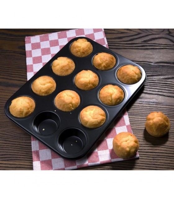 MOULE POUR 12 MUFFINS CUISIMAT dans MOULES PATISSERIES