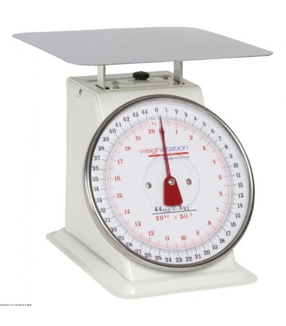 BALANCE EN INOX AVEC PLATE-FORME CARREE DE 24 CM  CAPACITE : 20 KG PAR dans BALANCE