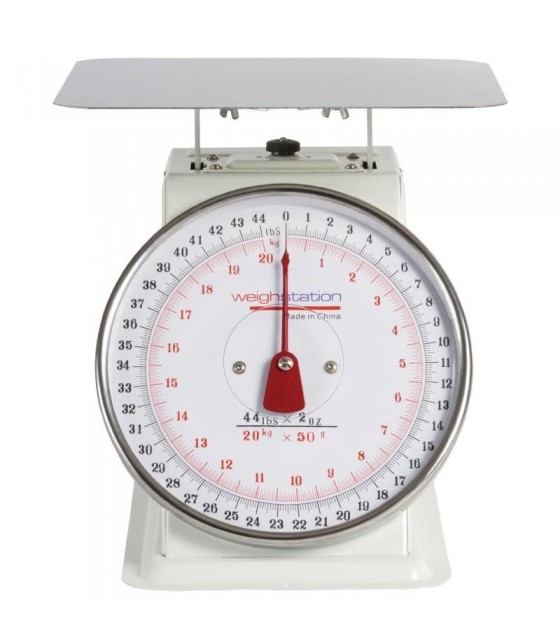 BALANCE EN INOX AVEC PLATE-FORME CARREE DE 24 CM  CAPACITE : 20 KG PAR dans BALANCE