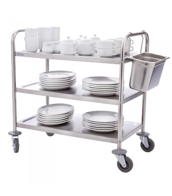 CHARIOT INOX 3 NIVEAUX FED dans CHARIOT DE DEBARRASSAGE