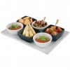 PLATEAU EN MELAMINE BLANC RECTANGULAIRE 35.5*18*H3CM APS dans PRESENTATION DE BUFFET