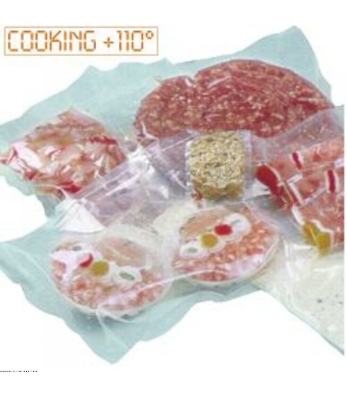 SACHETS SOUS-VIDE DE CUISSON 25*35CM 1600 PIECES CUISIMAT dans SAC SOUS VIDE