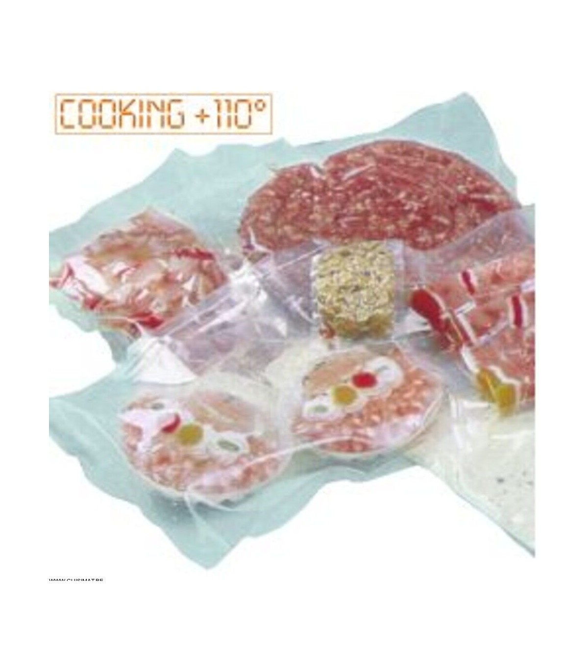 SACHETS SOUS-VIDE DE CUISSON 25*35CM 1600 PIECES CUISIMAT dans SAC SOUS VIDE