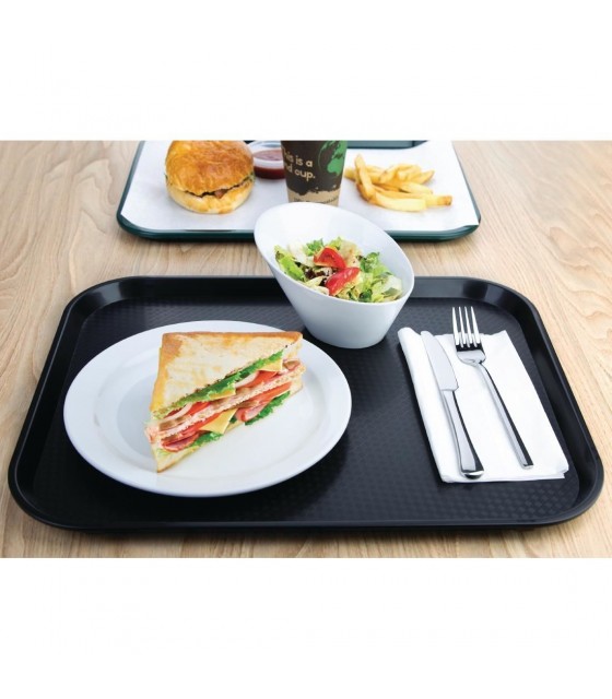 PLATEAU 450 X 350 MM NOIR CUISIMAT dans PRESENTATION DE COMPTOIR