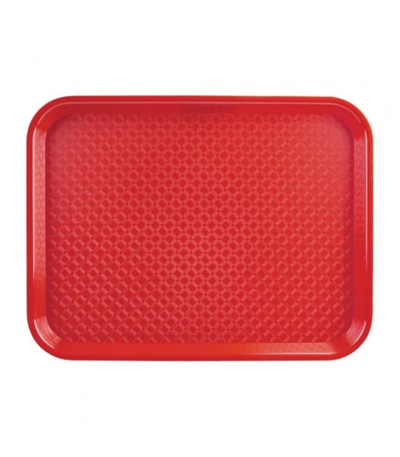 PLATEAU 450 X 350 MM ROUGE CUISIMAT dans PRESENTATION DE COMPTOIR