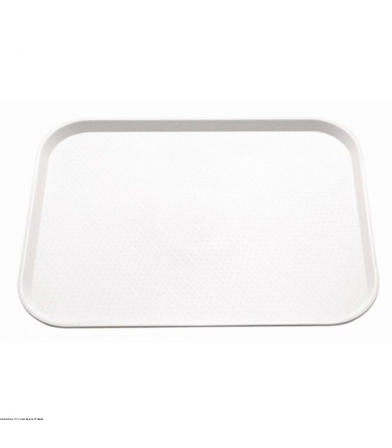 PLATEAU 450 X 350 MM BLANC CUISIMAT dans PRESENTATION DE COMPTOIR