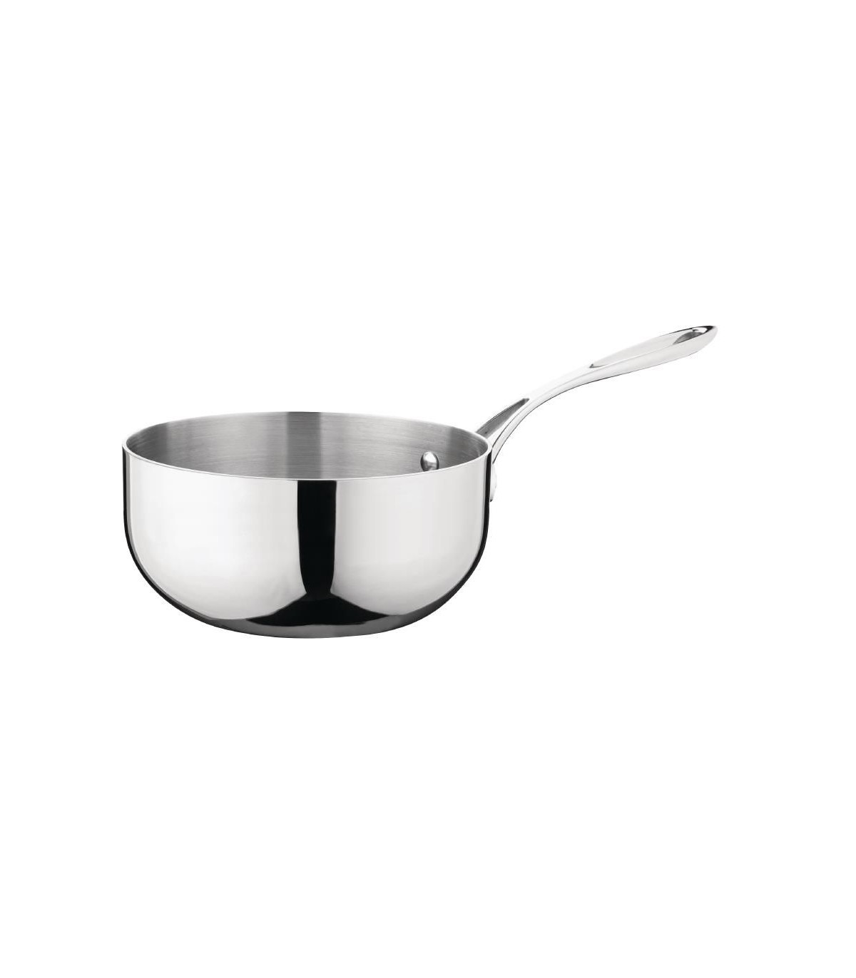 POELON CONIQUE INOX TRIPLE EPAISSEUR Ø20CM VOGUE dans SAUTEUSE