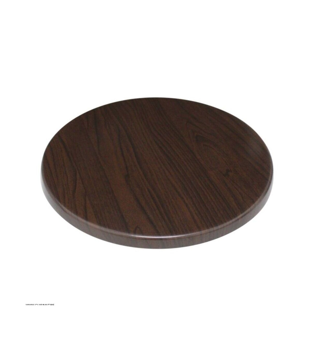 PLATEAU DE TABLE MARRON FONCE Ø600MM dans TABLE EN KIT