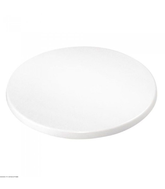 PLATEAU DE TABLE BLANC Ø600MM dans TABLE EN KIT