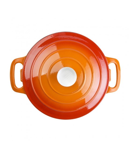 COCOTTE RONDE ORANGE 4LT VOGUE dans CASSEROLES