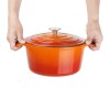 COCOTTE RONDE ORANGE 4LT VOGUE dans CASSEROLES