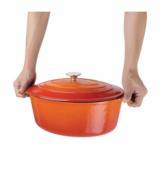 COCOTTE OVALE ORANGE 5LT VOGUE dans CASSEROLES