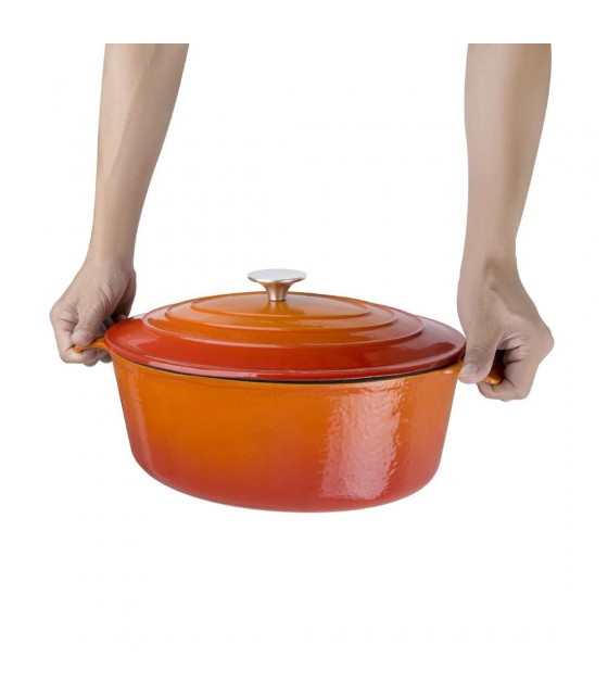 COCOTTE OVALE ORANGE 6LT VOGUE dans CASSEROLES