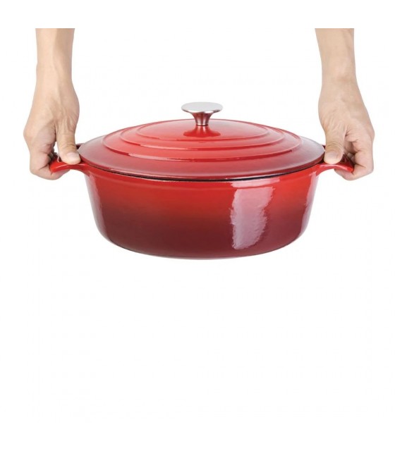 COCOTTE OVALE ROUGE 6LT VOGUE dans CASSEROLES