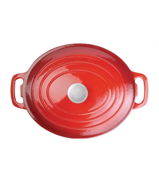 COCOTTE OVALE ROUGE 6LT VOGUE dans CASSEROLES