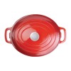 COCOTTE OVALE ROUGE 6LT VOGUE dans CASSEROLES