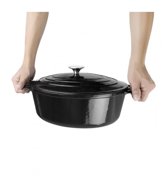 COCOTTE OVALE NOIRE 5LT VOGUE dans CASSEROLES