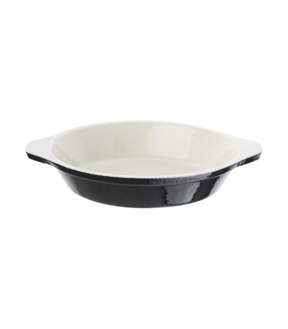 PLAT A GRATINER ROND NOIR MAT 150*30(H)MM VOGUE dans CASSEROLES