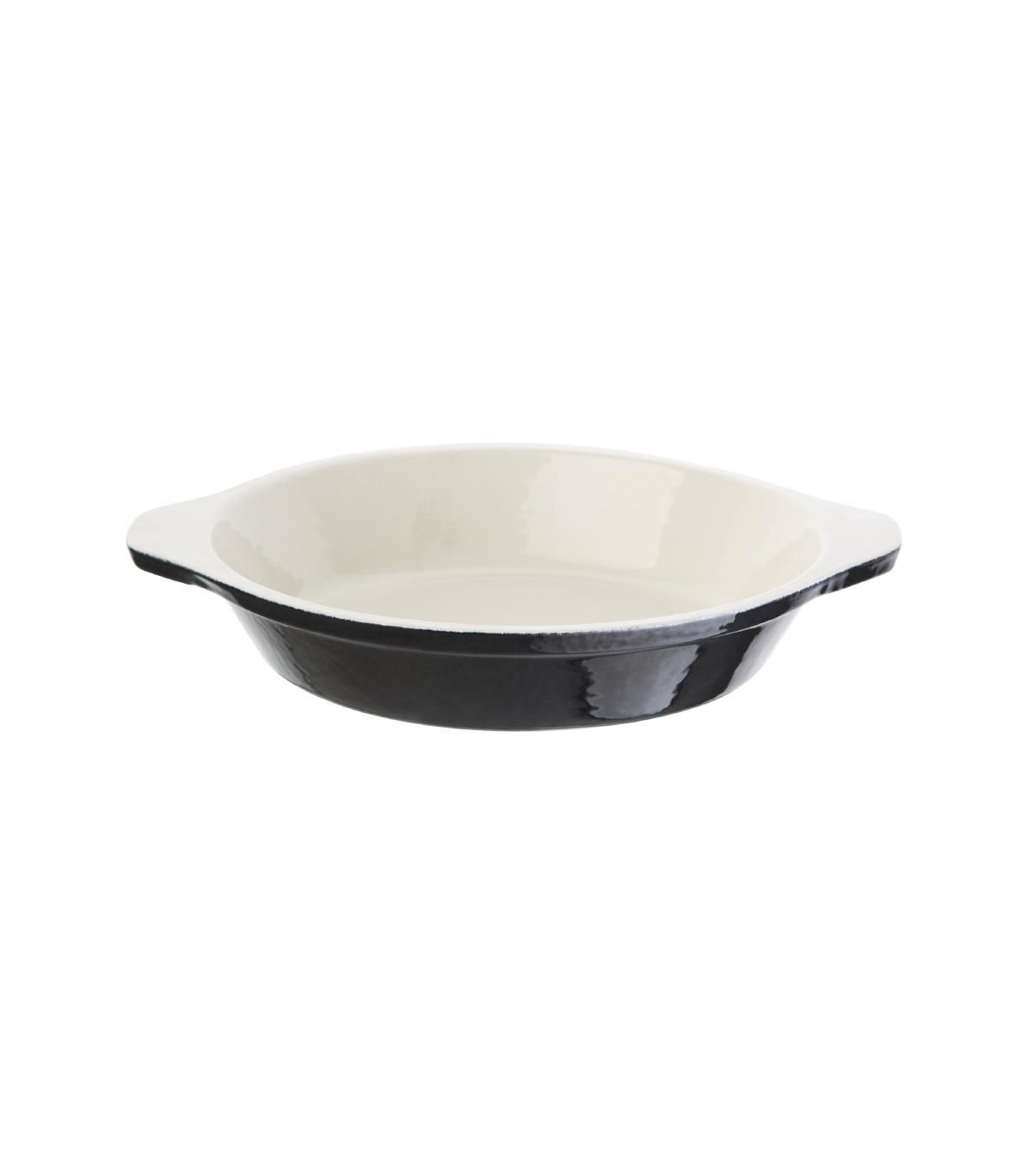 PLAT A GRATINER ROND NOIR MAT 150*30(H)MM VOGUE dans CASSEROLES