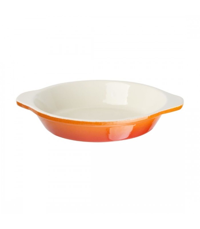 PLAT A GRATINER ROND ORANGE 150*30(H)MM VOGUE dans CASSEROLES