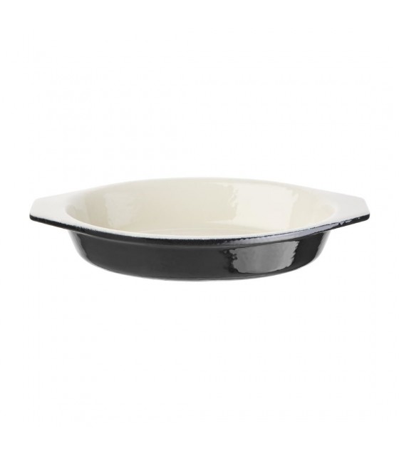 PLAT A GRATINER OVALE NOIR MAT 210*145*40(H)MM  VOGUE dans CASSEROLES