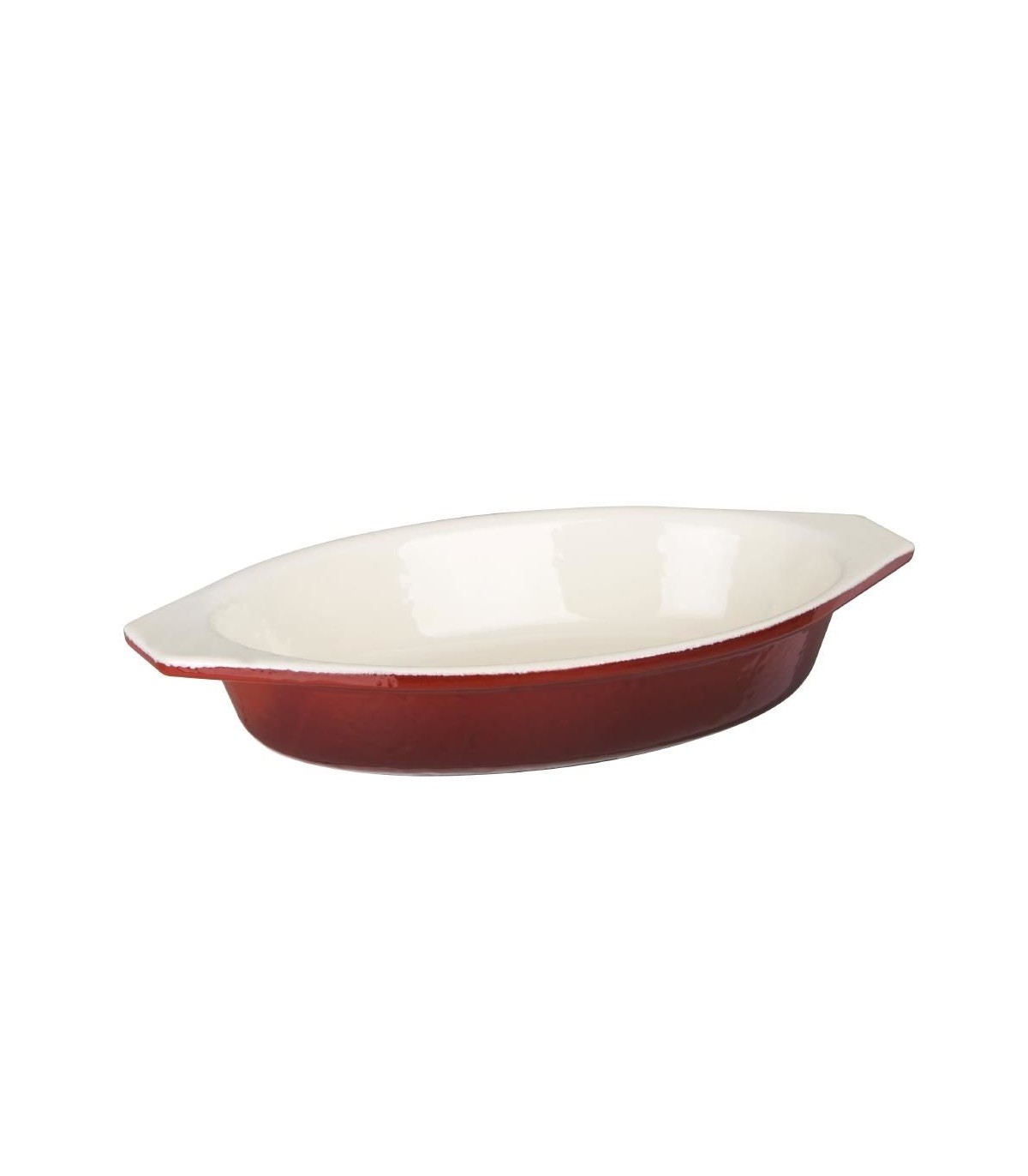 PLAT A GRATINER OVALE ROUGE 195*140*40(H)MM VOGUE dans CASSEROLES