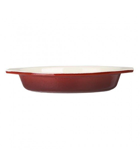 PLAT A GRATINER OVALE ROUGE 195*140*40(H)MM VOGUE dans CASSEROLES