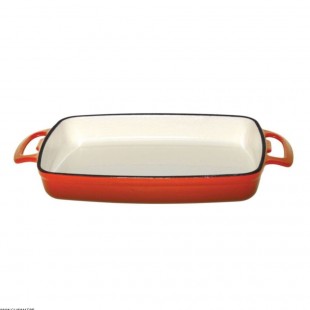 PLAT RECTANGULAIRE EN FONTE ORANGE 482ML VOGUE dans CASSEROLES